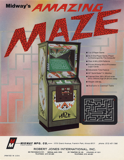 Обо всем - Аркадные игры в MAME 1976г. Игры жанра MAZE.