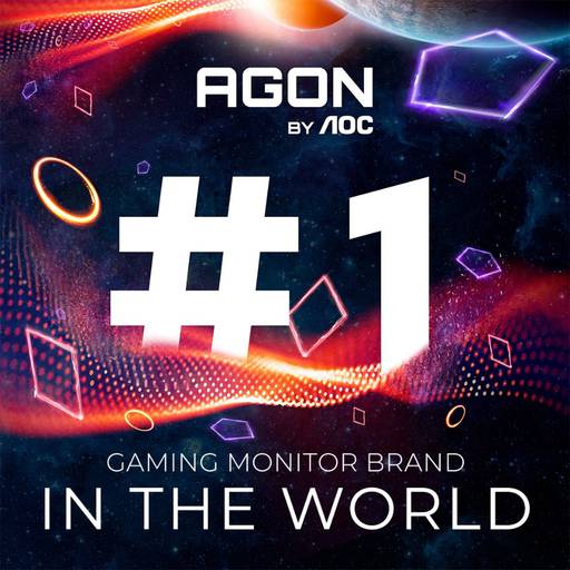 Игровое железо - AGON by AOC занимает первое место среди ведущих мировых брендов игровых мониторов